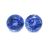 0.65 Ct.Tw. Round Sapphire Pair