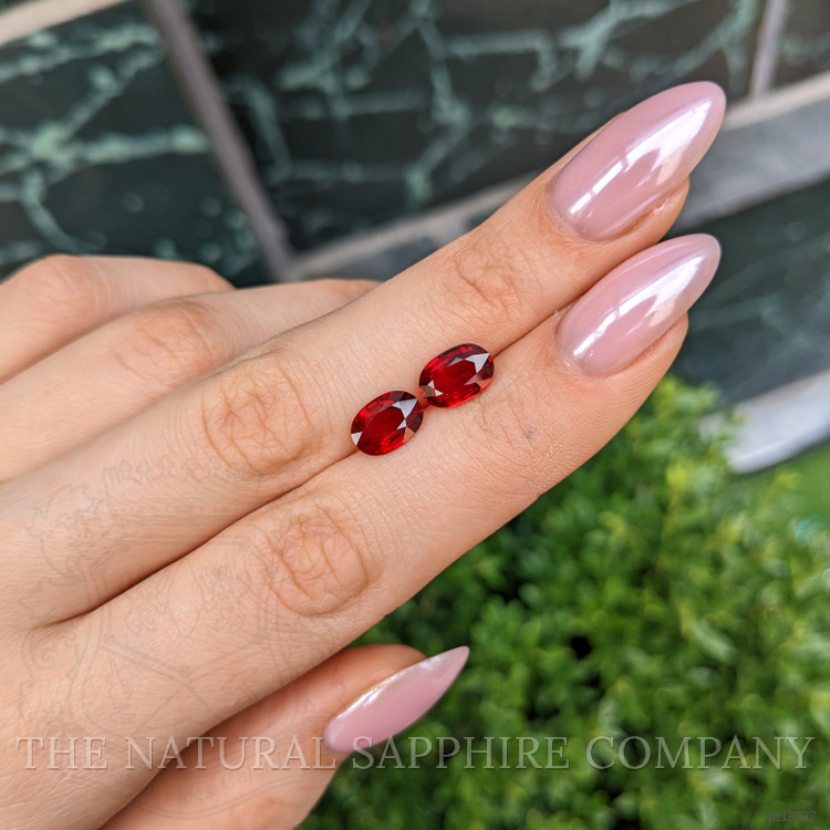 4.28 Ct.Tw. Ruby Pair from Mozambique