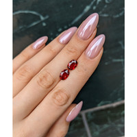 4.28 Ct.Tw.Total Carat Weight Ruby Pair from Mozambique Life Style