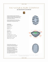 4.28&nbsp;Ct.Tw.Total Carat Weight Ruby Pair from Mozambique 3 D Scan Report