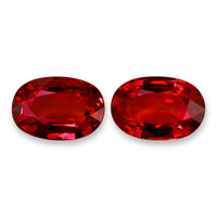 4.38 Ct.Tw.Total Carat Weight Ruby Pair from Mozambique Video