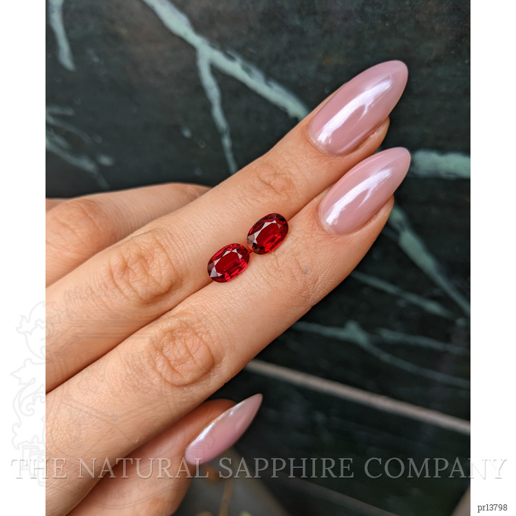 4.38 Ct.Tw. Ruby Pair from Mozambique