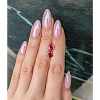 2.52 Ct.Tw.Total Carat Weight Ruby Pair from Mozambique Life Style