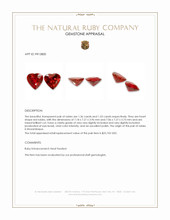 2.69 Ct.Tw.Total Carat Weight Ruby Pair from Mozambique Appraisal