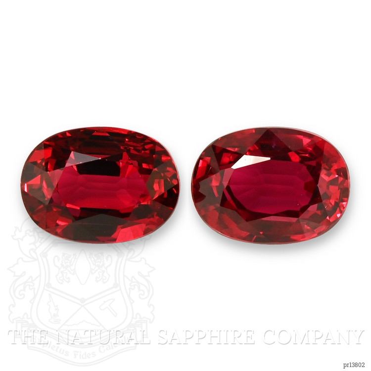 4.15 Ct.Tw. Ruby Pair from Mozambique
