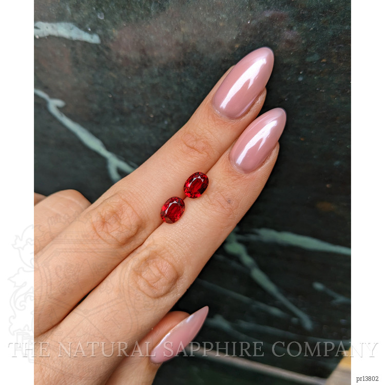 4.15 Ct.Tw. Ruby Pair from Mozambique