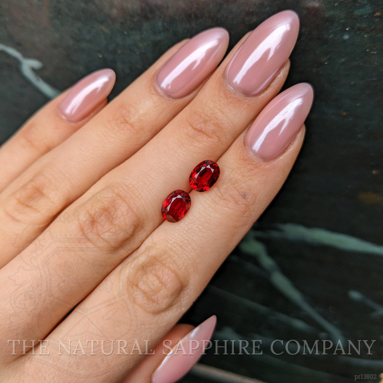 4.15 Ct.Tw. Ruby Pair from Mozambique