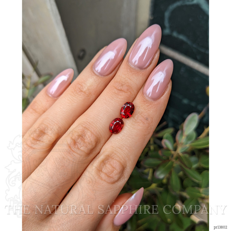 4.15 Ct.Tw. Ruby Pair from Mozambique