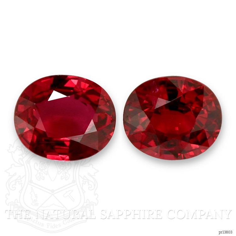 4.29 Ct.Tw. Ruby Pair from Mozambique
