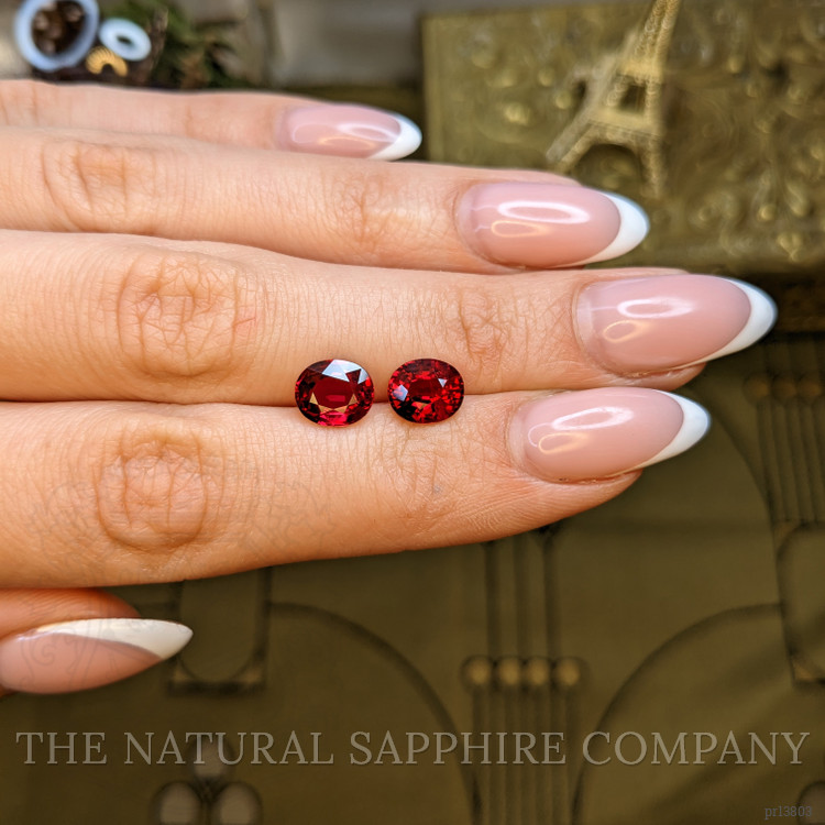 4.29 Ct.Tw. Ruby Pair from Mozambique