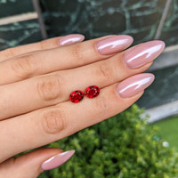 4.48&nbsp;Ct.Tw.Total Carat Weight Ruby Pair from Mozambique Life Style