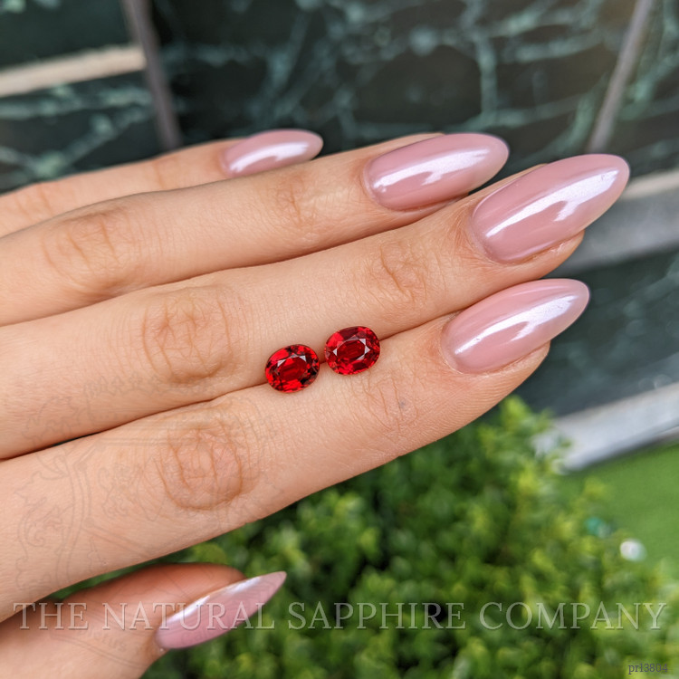 4.48 Ct.Tw. Ruby Pair from Mozambique