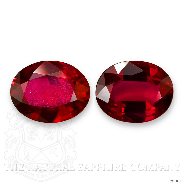 4.76 Ct.Tw. Ruby Pair from Mozambique