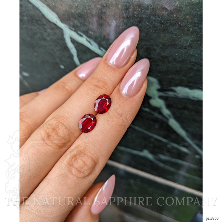 4.76 Ct.Tw. Ruby Pair from Mozambique