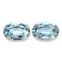 1.48&nbsp;Ct.Tw.Total Carat Weight Blue Aquamarine Pair from Brazil Video