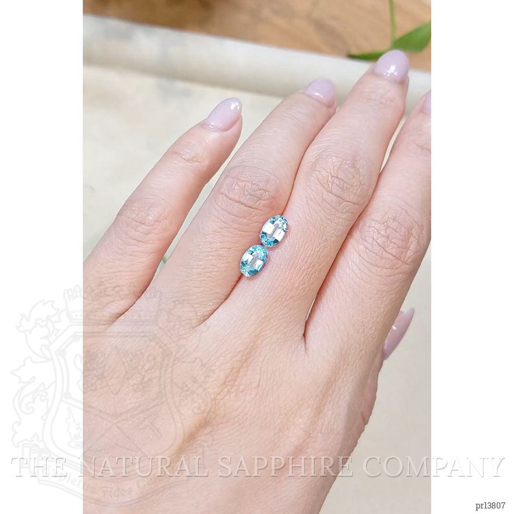 1.48 Ct.Tw. Blue Aquamarine Pair from Brazil
