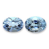 1.81&nbsp;Ct.Tw.Total Carat Weight Blue Aquamarine Pair from Brazil Video