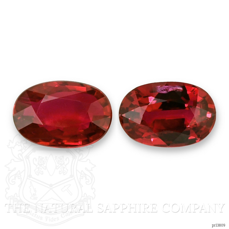 4.42 Ct.Tw. Ruby Pair from Mozambique
