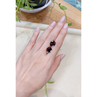 9.16&nbsp;Ct.Tw.Total Carat Weight Orangish Red Garnet Pair from Tanzania Life Style