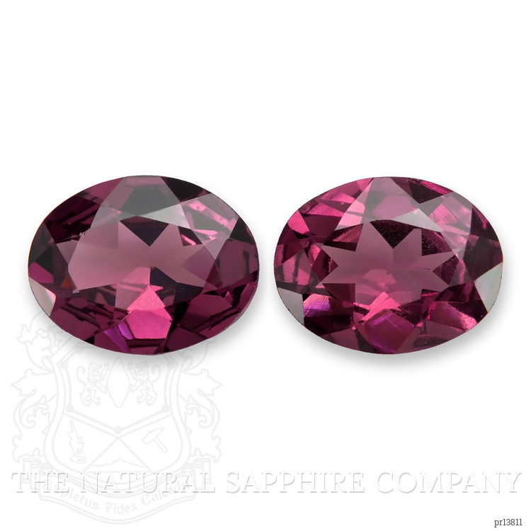 3.36 Ct.Tw. Purplish Pink Rhodolite Garnet Pair from Tanzania