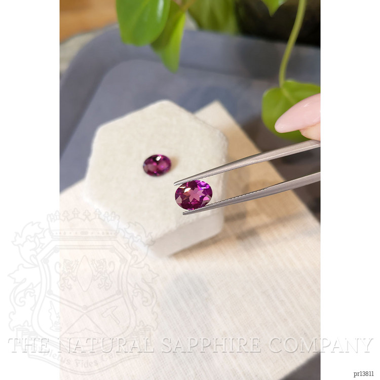 3.36 Ct.Tw. Purplish Pink Rhodolite Garnet Pair from Tanzania