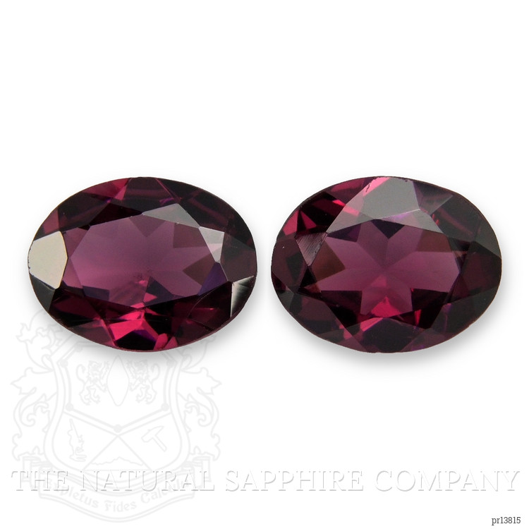 3.56 Ct.Tw. Pinkish Purple Rhodolite Garnet Pair from Tanzania