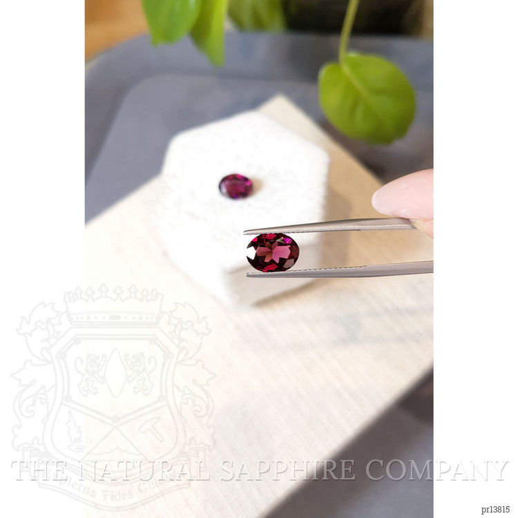 3.56 Ct.Tw. Pinkish Purple Rhodolite Garnet Pair from Tanzania