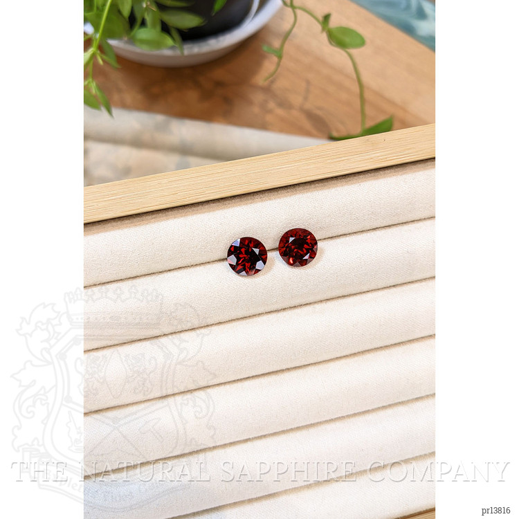 8.21 Ct.Tw. Red Garnet Pair from Tanzania