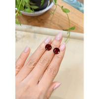 8.21 Ct.Tw.Total Carat Weight Red Garnet Pair from Tanzania Life Style