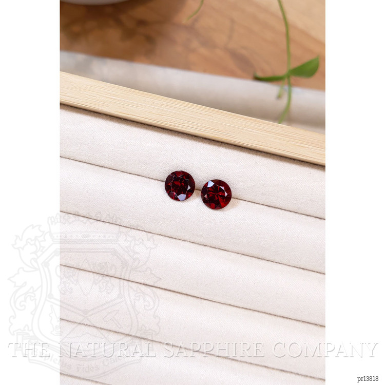 5.96 Ct.Tw. Red Garnet Pair from Tanzania
