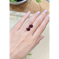 5.96 Ct.Tw.Total Carat Weight Red Garnet Pair from Tanzania Life Style