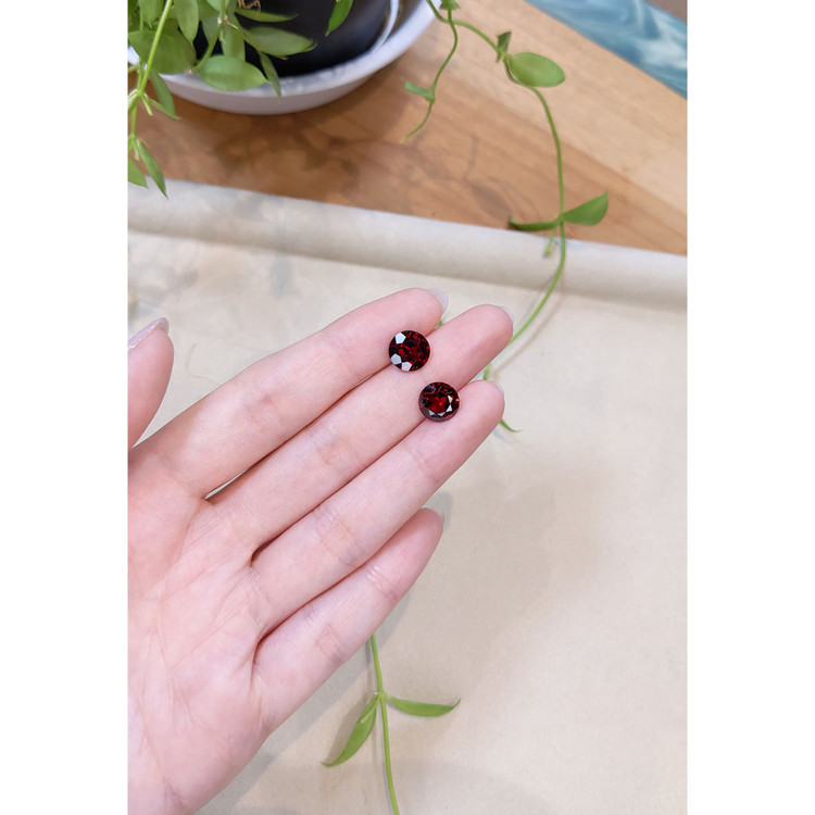 5.40 Ct.Tw. Red Garnet Pair from Tanzania
