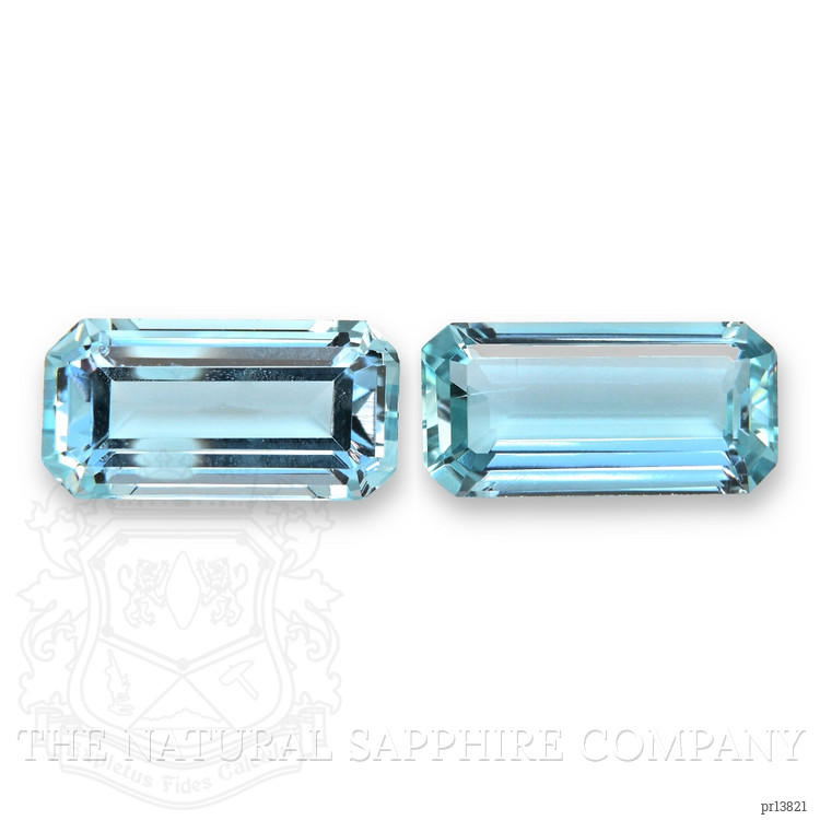 2.48 Ct.Tw. Blue Aquamarine Pair from Brazil
