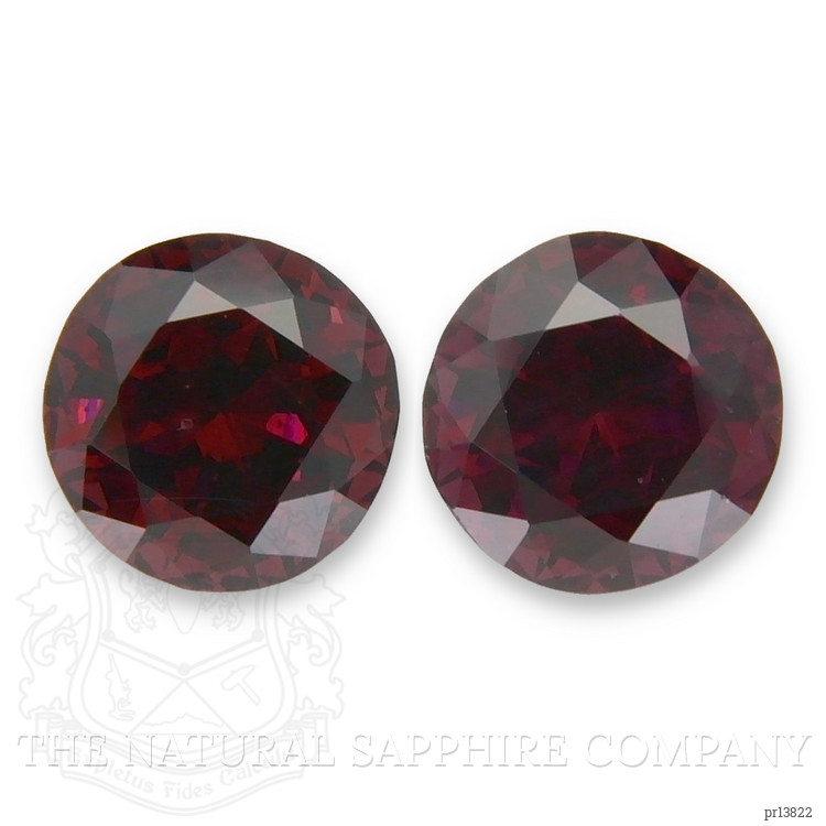 7.14 Ct.Tw. Pinkish Purple Rhodolite Garnet Pair from Tanzania