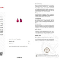4.01 Ct.Tw.Total Carat Weight Pinkish Purple Rhodolite Garnet Pair from Tanzania Scan Report