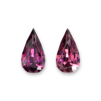 4.01 Ct.Tw.Total Carat Weight Pinkish Purple Rhodolite Garnet Pair from Tanzania Video