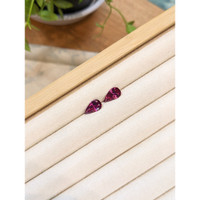 4.01 Ct.Tw.Total Carat Weight Pinkish Purple Rhodolite Garnet Pair from Tanzania Life Style