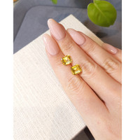 6.12&nbsp;Ct.Tw.Total Carat Weight Yellow Sapphire Pair from Ceylon (Sri Lanka) Life Style