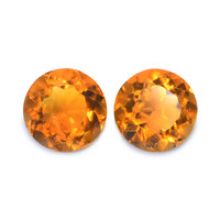 0.91 Ct.Tw. Round Madeira Citrine Pair