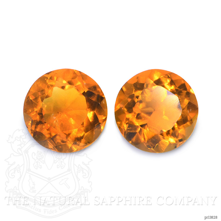 0.91 Ct.Tw. Orange Madeira Citrine Pair from Brazil