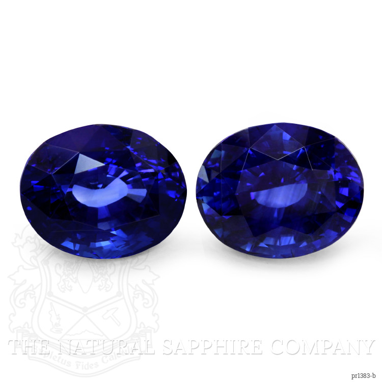 12.16 Ct.Tw. Blue Sapphire Pair from Ceylon (Sri Lanka)