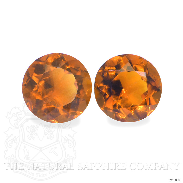 0.87 Ct.Tw. Madeira Citrine Pair from Brazil