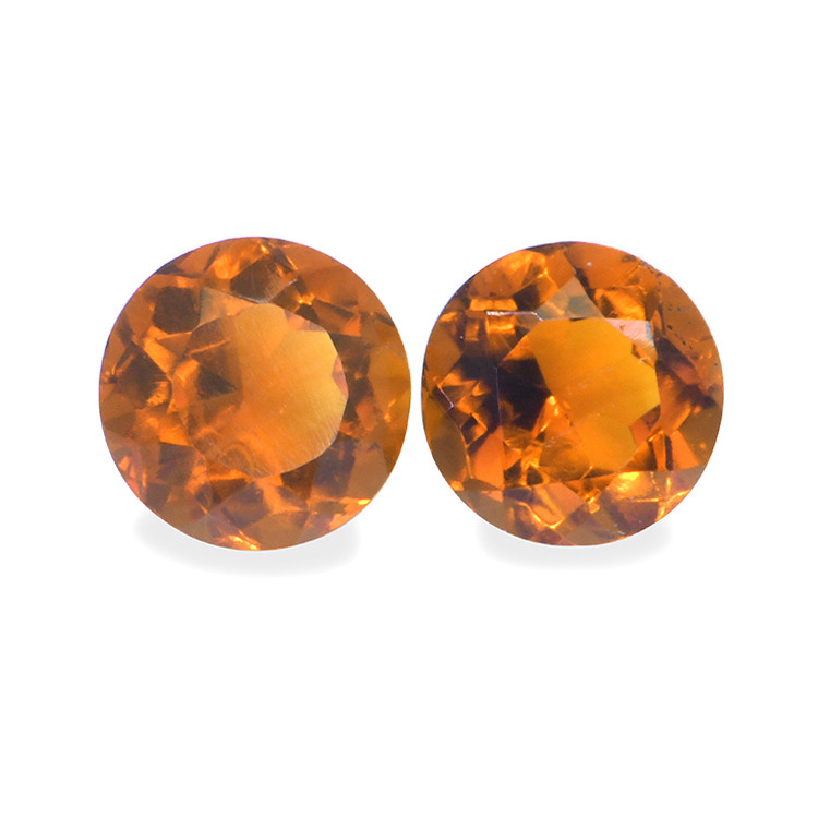 0.87 Ct.Tw. Madeira Citrine Pair from Brazil