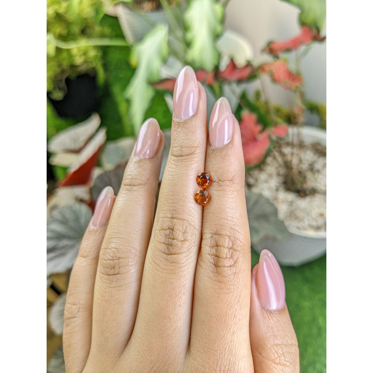 0.87 Ct.Tw. Madeira Citrine Pair from Brazil