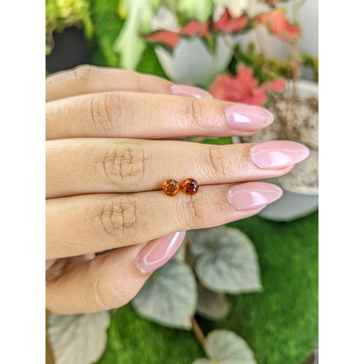 0.87 Ct.Tw. Madeira Citrine Pair from Brazil