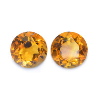 0.96 Ct.Tw. Round Madeira Citrine Pair