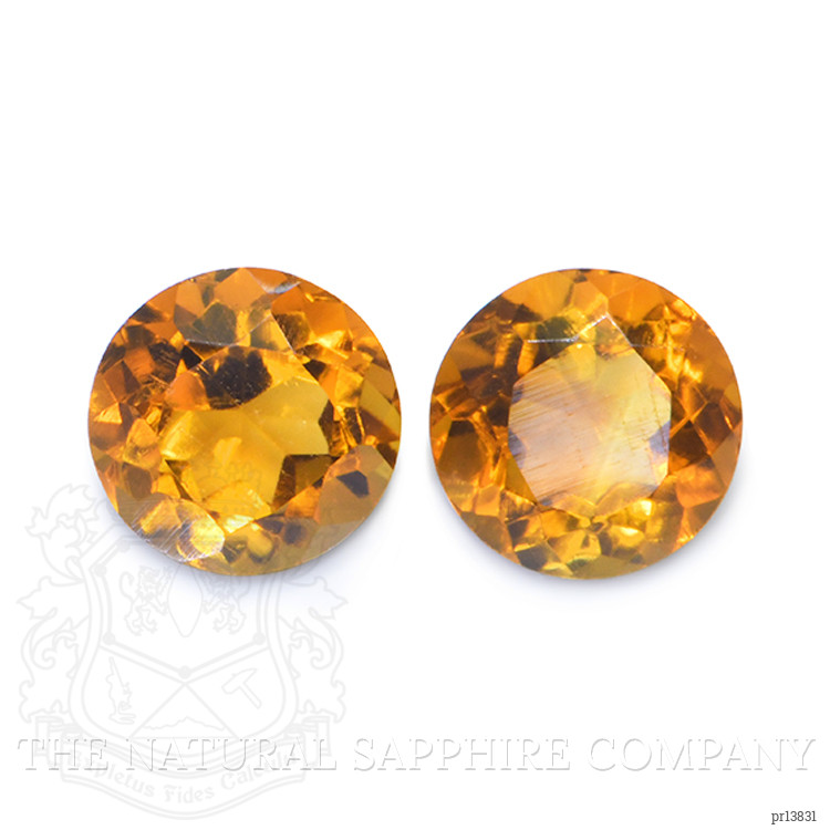 0.96 Ct.Tw. Madeira Citrine Pair from Brazil
