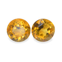 0.99 Ct.Tw.Total Carat Weight Madeira Citrine Pair from Brazil Image