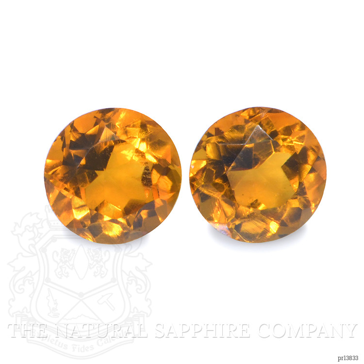 0.95 Ct.Tw. Madeira Citrine Pair from Brazil