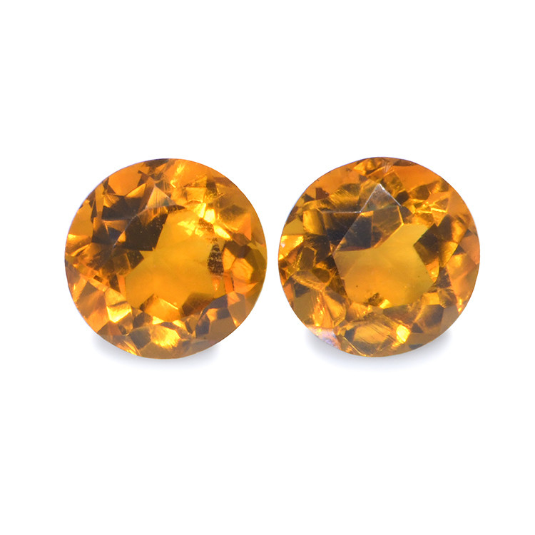 0.95 Ct.Tw. Madeira Citrine Pair from Brazil